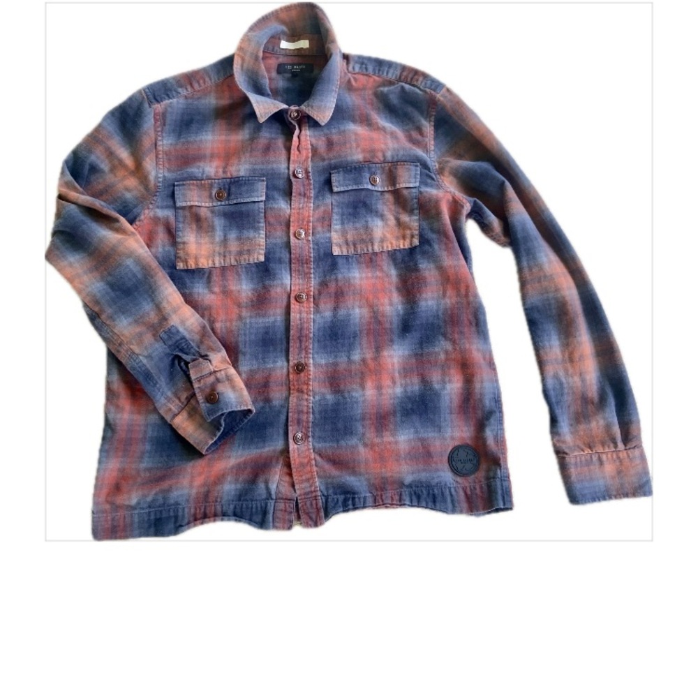 Ted Baker Multicolor Plaid Shirt. Size 2